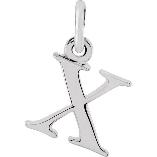 Sterling Silver Lowercase Initial x 16