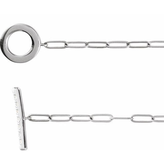 Sterling Silver 1/10 CTW Natural Diamond Toggle 7