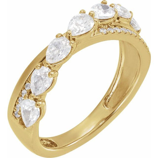 DIAMOND PEAR RING