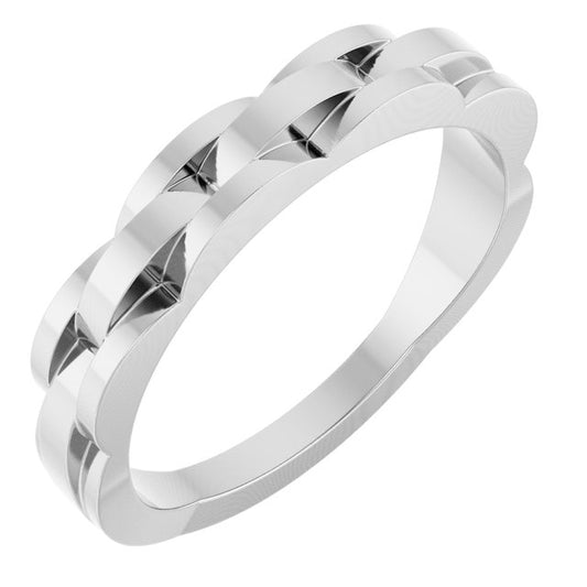 Sterling Silver Chain Link Ring