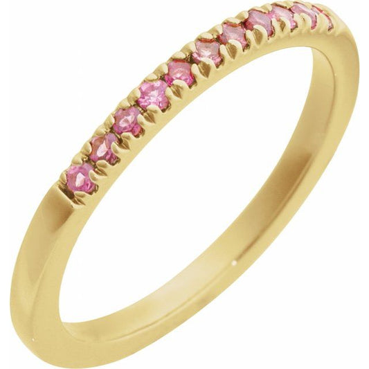 BIRTHSTONE STACKING RING
