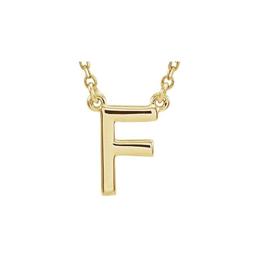 LETTRE INITIAL BLOCK NECKLACE