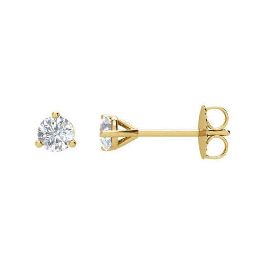 14K Yellow 1/4 CTW Natural Diamond Stud Earrings