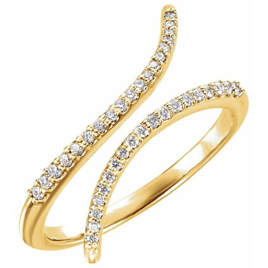 14K Yellow 1/6 CTW Natural Diamond Ring