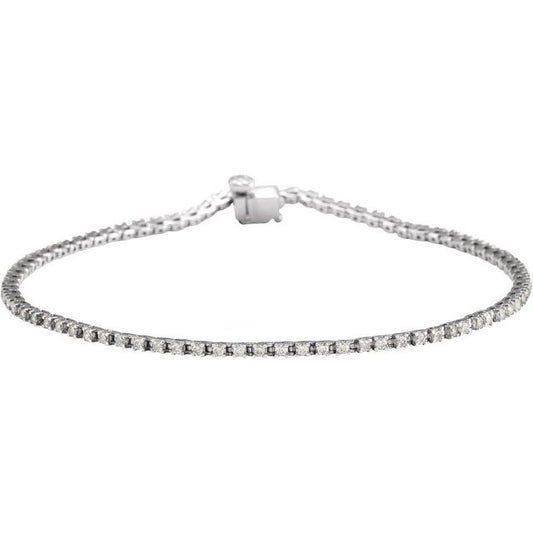 WHITE GOLD TENNIS BRACELET