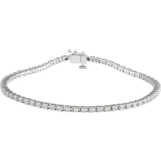 WHITE GOLD TENNIS BRACELET