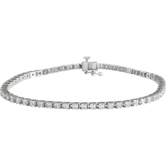 WHITE GOLD TENNIS BRACELET