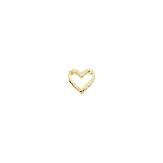 14K Yellow Heart Pendant