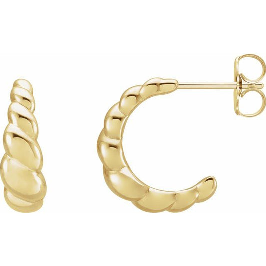 DOME HOOP EARRINGS